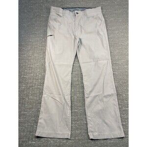 Orvis Pants Mens 40x32 Khaki Nylon Stretch Travel Quick Dry Hiking Performance